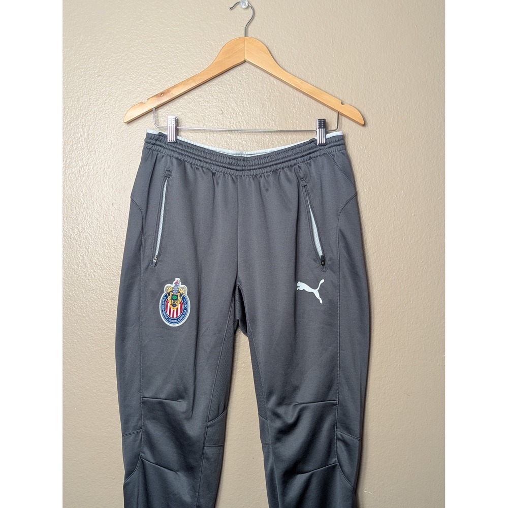 Puma Chivas Guadalajara Training Pants‎ Men Medium Grey Soccer Athletic - Picture 6 of 16